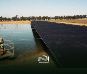 Shade net for covering the water storage pool